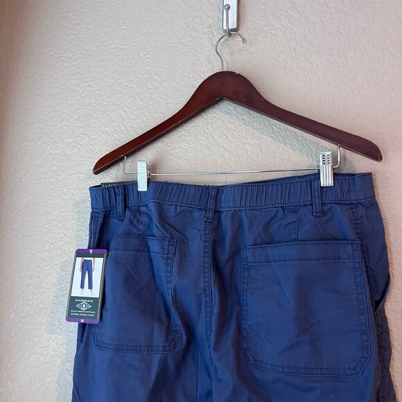 New G. H. Bass & Co. Chino Ankle Pant Blue Cotton Soft NWT 14 - Picture 5 of 7